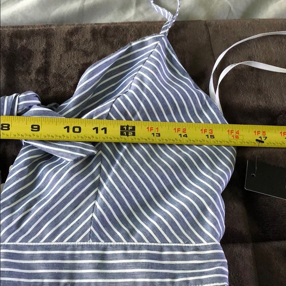 Lulu’s Joyful Days Blue Striped Midi Dress - Picture 7 of 7